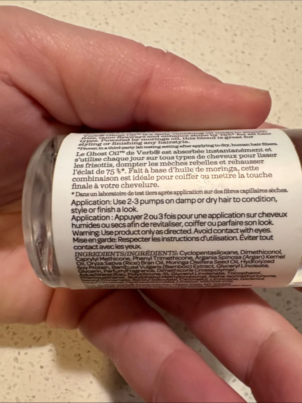 Ghost Oil Weightless Hair Oil — Clear